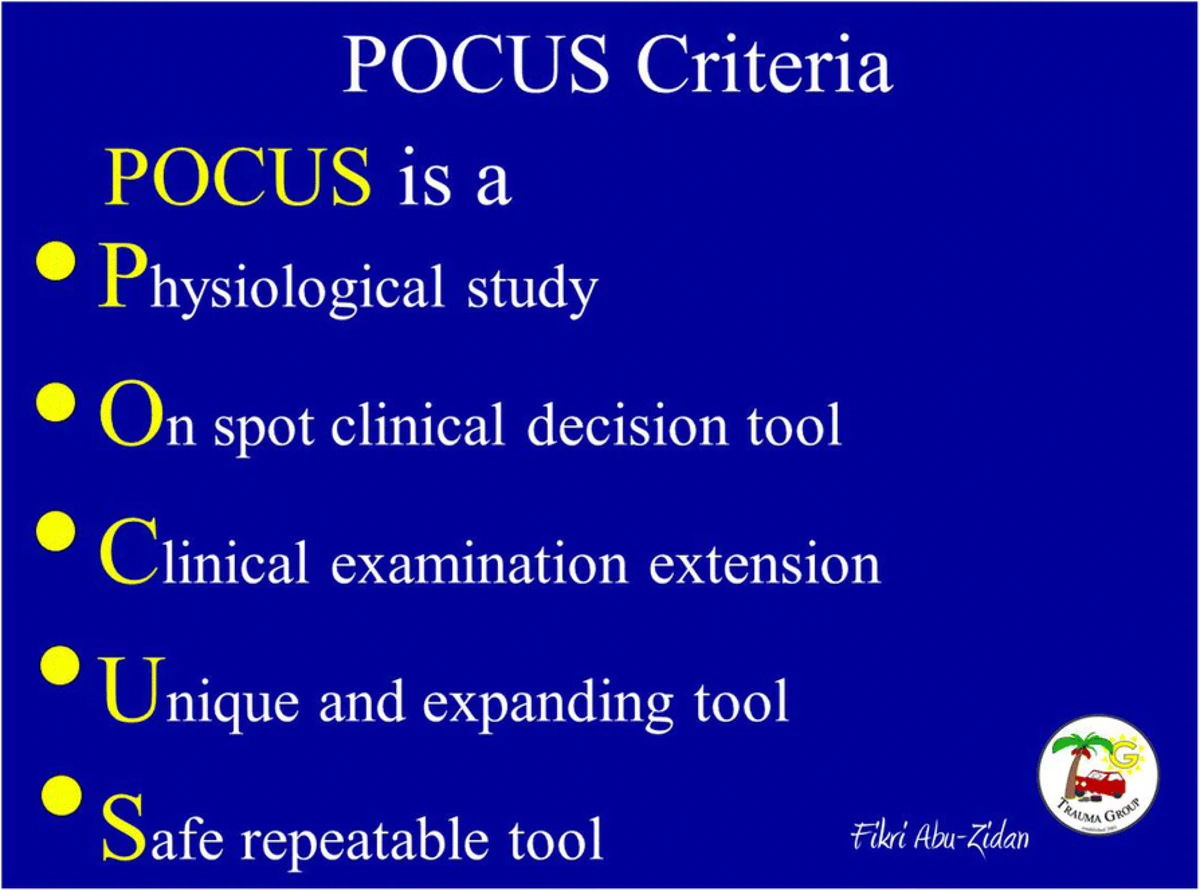 Figura 1: Principais características do POCUS realizado pelo clínico de terapia intensiva,...